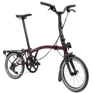 Brompton 2026 Brompton P Line Explore 12 - Mid/Rack - Plum Red