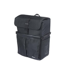Basil Move Simple, MIK Hooks, Pannier, 15L, Black