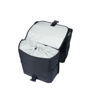 Basil Basil, Go Double MIK, Pannier, 32L, Black, Pair