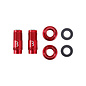 BBB Cycling BBB Cycling, BTI-165 CoreCap, Tubeless Valve, Red, Pair