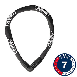 Abus Abus, Tresor 6807C, Chain Lock, Combination, 7mm, 110cm, 3.6', Black