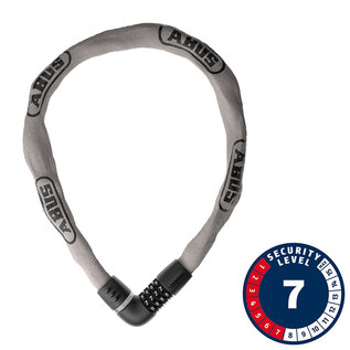 Abus Abus, Tresor 6807C, Chain Lock, Combination, 7mm, 110cm, 3.6', Tec Grey