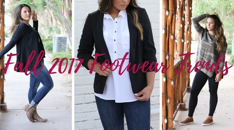 footwear with blazer