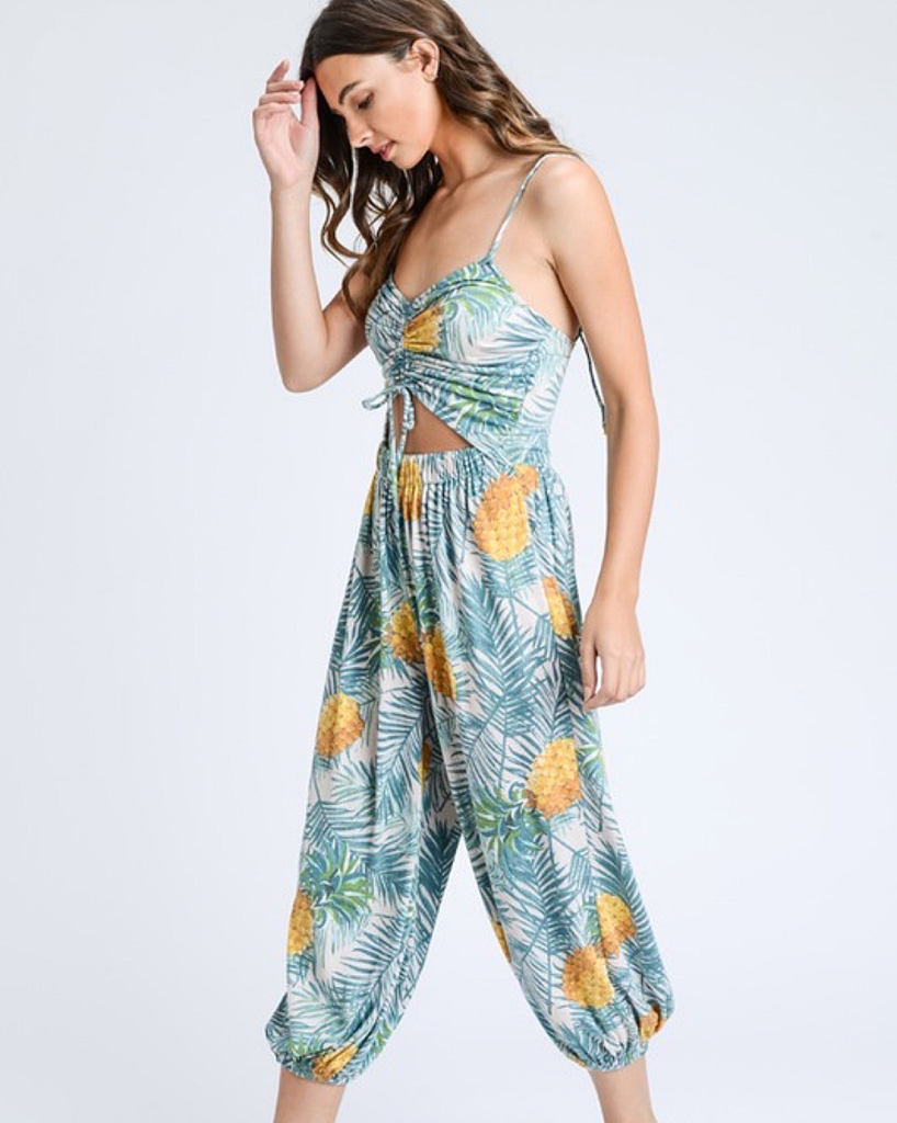 topshop floral jumpsuit