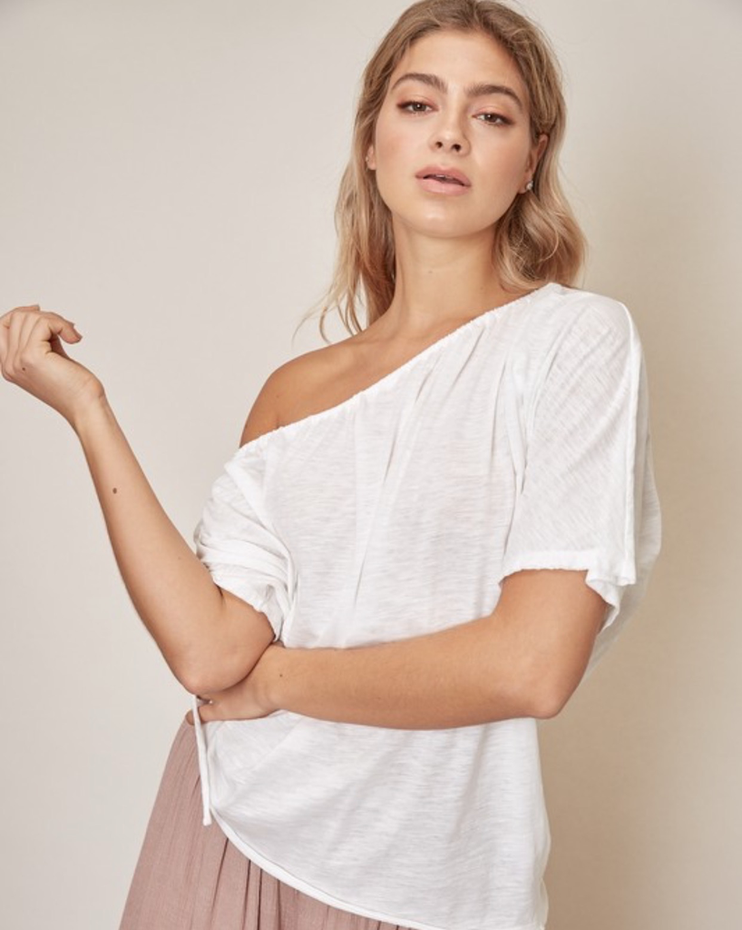 basic white tee