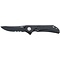 COLUMBIA RIVER KNIFE & TOOL Seismic Black with Veff Serrations