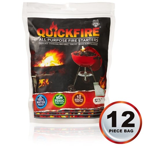 QuickFire All Purpose Fire Starter, Pack of 12