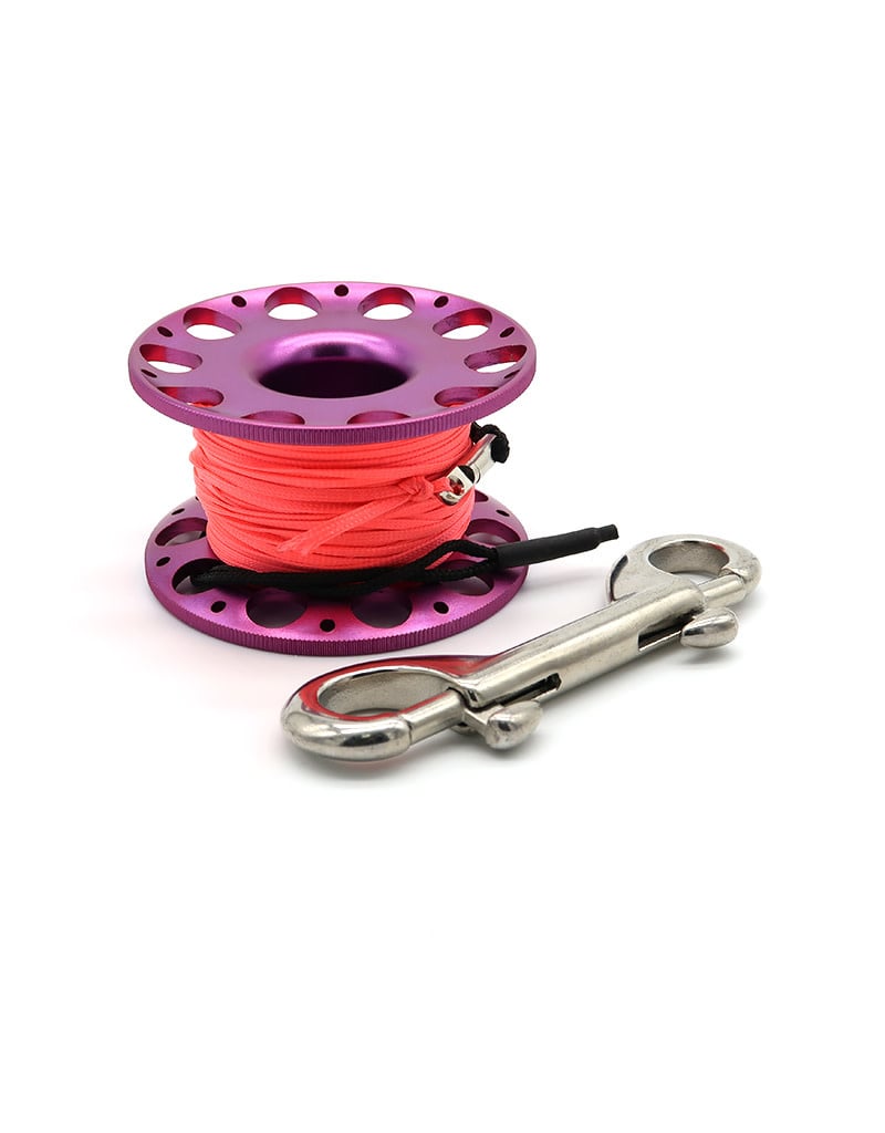 Innovative Scuba Finger Spool with Hand Winder and Brass Clip - Light and  Corrosion Free, FL0240