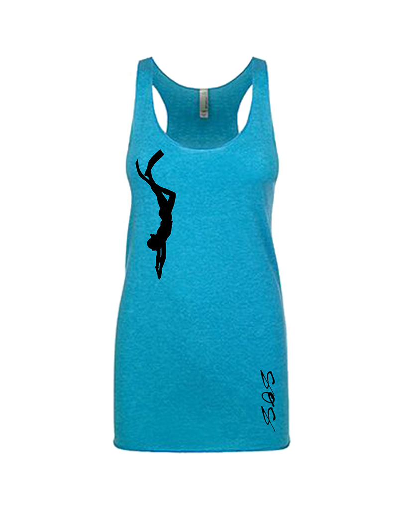 Stoked on Salt SOS Girly Free Diver Tank Top
