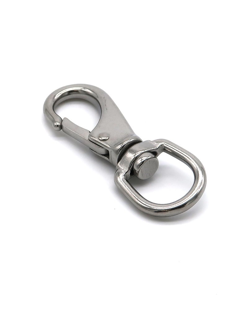 Swivel eye Clip Carabiner Antique Brass 62 mm