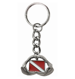 Marine Sports Mfg. Marine Sports Key Chain Pewter Jaws Dive