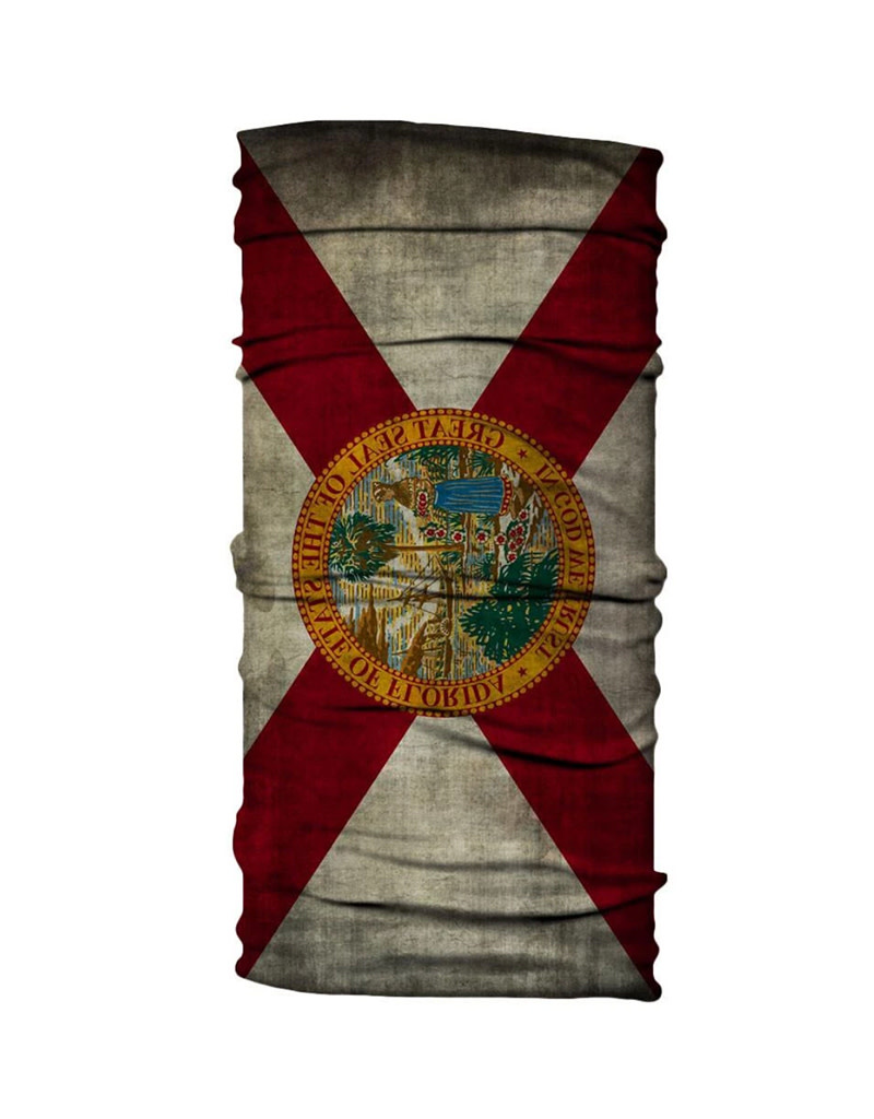 Born of Water Born of Water Neck Gaiter Grungy Florida Flag