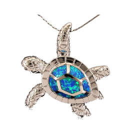 Jessie Jessup Apparel LLC JessieJessup Turtle Necklace Blue