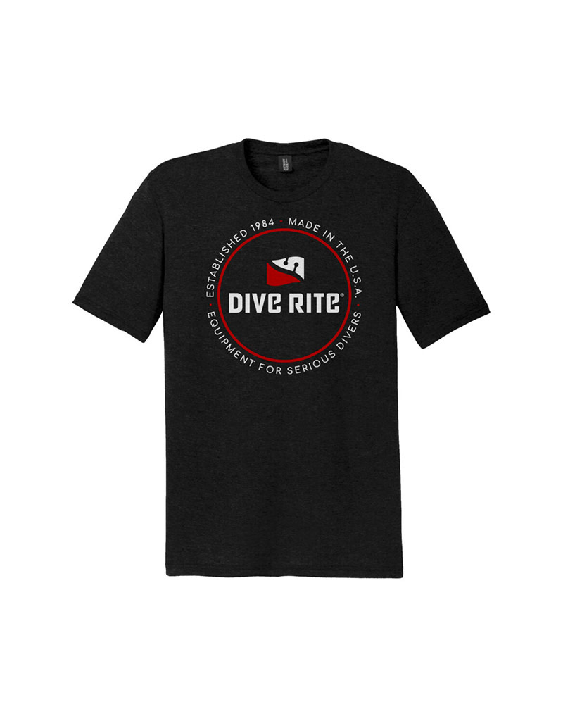 status pilot Relativ størrelse Dive Rite Logo T Shirt White/Red Circle - Force-E Scuba Centers
