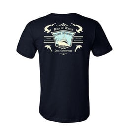 Born of Water Oceanic Adventures Dive Outfitters Navy T-Shirt