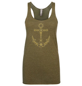 Stoked on Salt SOS Maritime Anchor Military Tank Top