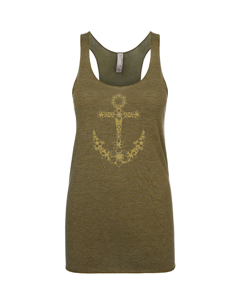 Stoked on Salt SOS Maritime Anchor Military Tank Top