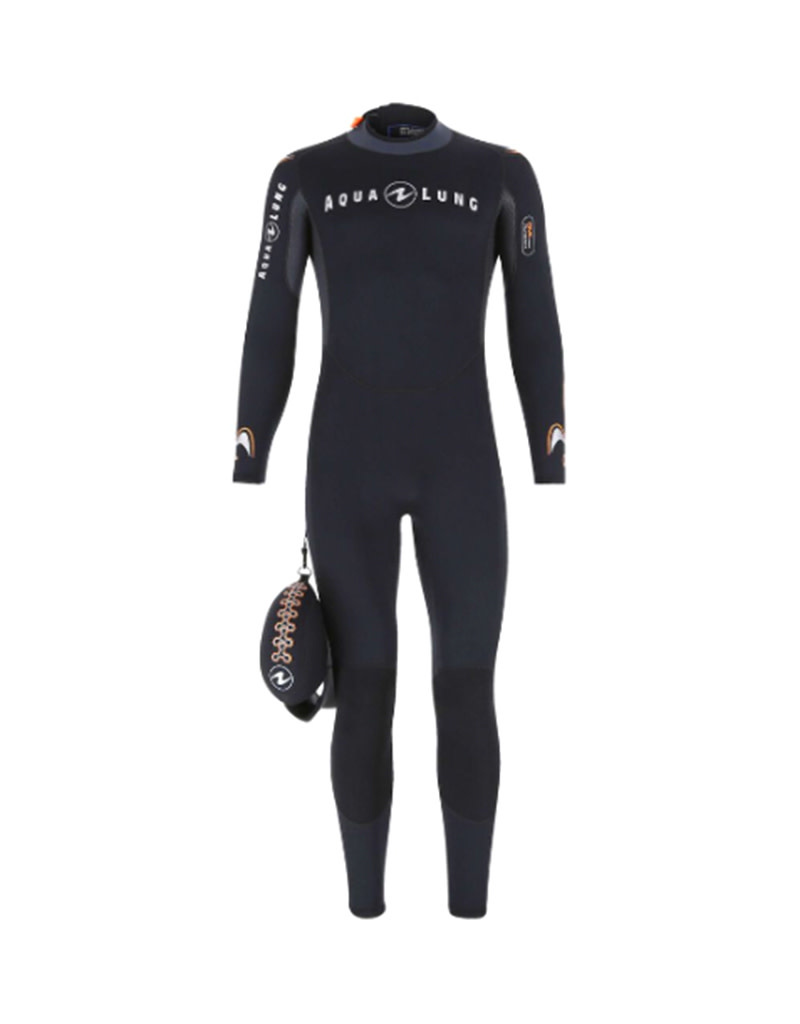 AquaLung Aqua Lung Mens Dive Wetsuit 5.5 Blk/Org