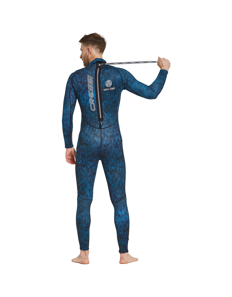 Spearfishing World 1mm Stretch Neoprene 2-piece Wetsuit for Men Blue  Camouflage Hooded Jacket, Loading Pad for Speargun, SCUBA Freediving,  Spearfishing, Snorkeling or Swimmming 