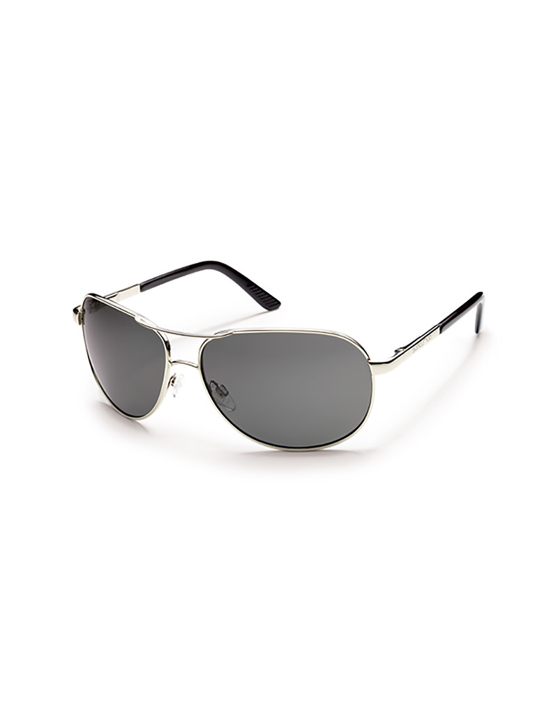 Suncloud Suncloud Aviator Silver Polarized Gray