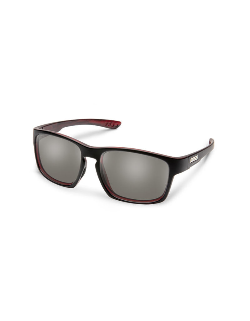 Suncloud Suncloud Fairfield Burnished Red Polarized Gray