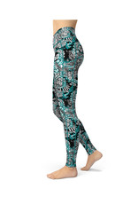Spacefish Army Spacefish Army Leggings Electric Blue Octofloral
