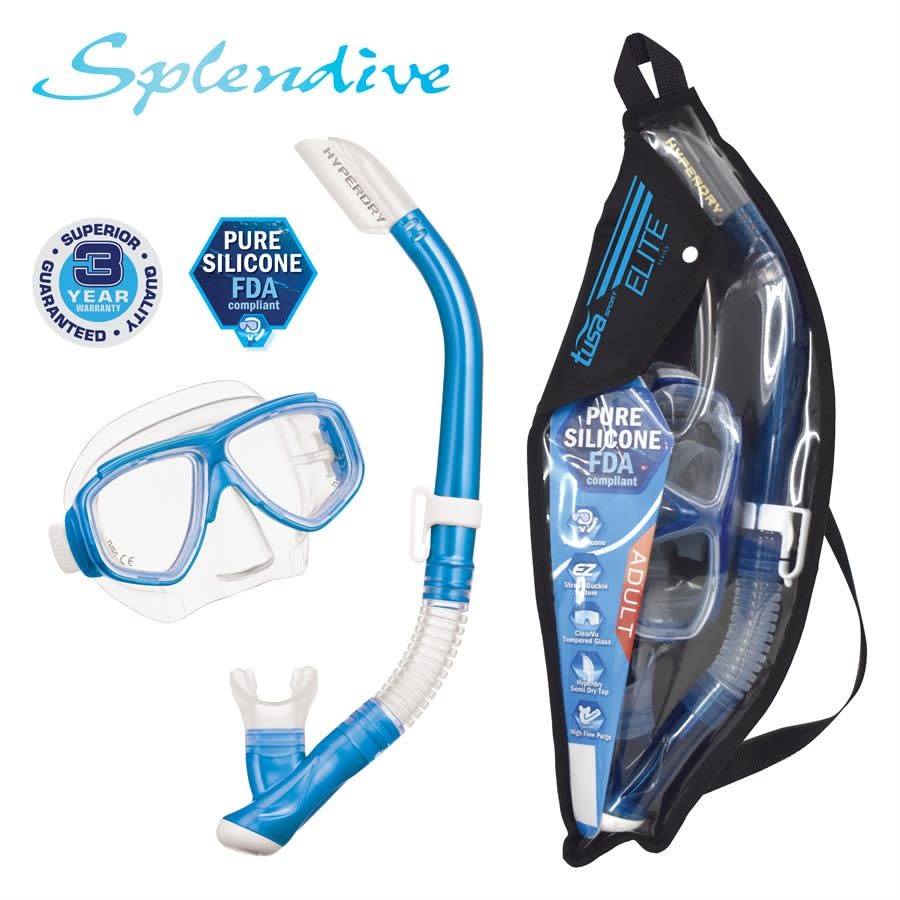 Tusa Splendive Mask + Snorkel Set - Force-E Scuba Centers