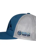 Born of Water Born of Water Trucker Hat Mako Blue Steel/Silver