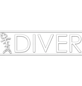 Born of Water Speared Diver 10.5" Decal