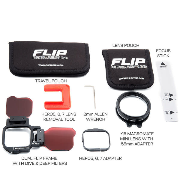 Backscatter Backscatter Flip11 Pro Package with Two Filters and 15 MACROMATE Mini Lens
