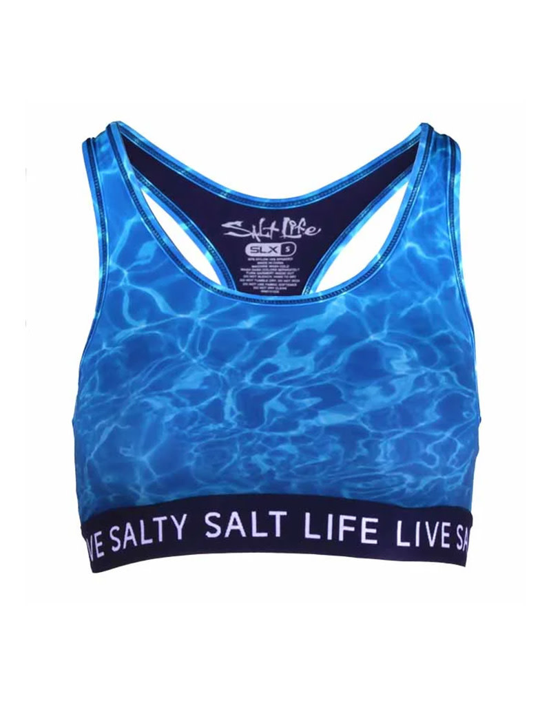 Saltlife LLC Saltlife Calm Waters Sports Bra SLX Blue