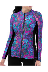 Spacefish Army Spacefish Army Full Zip Up Coral Kaleidoscope Rashguard