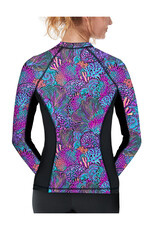 Spacefish Army Spacefish Army Full Zip Up Coral Kaleidoscope Rashguard