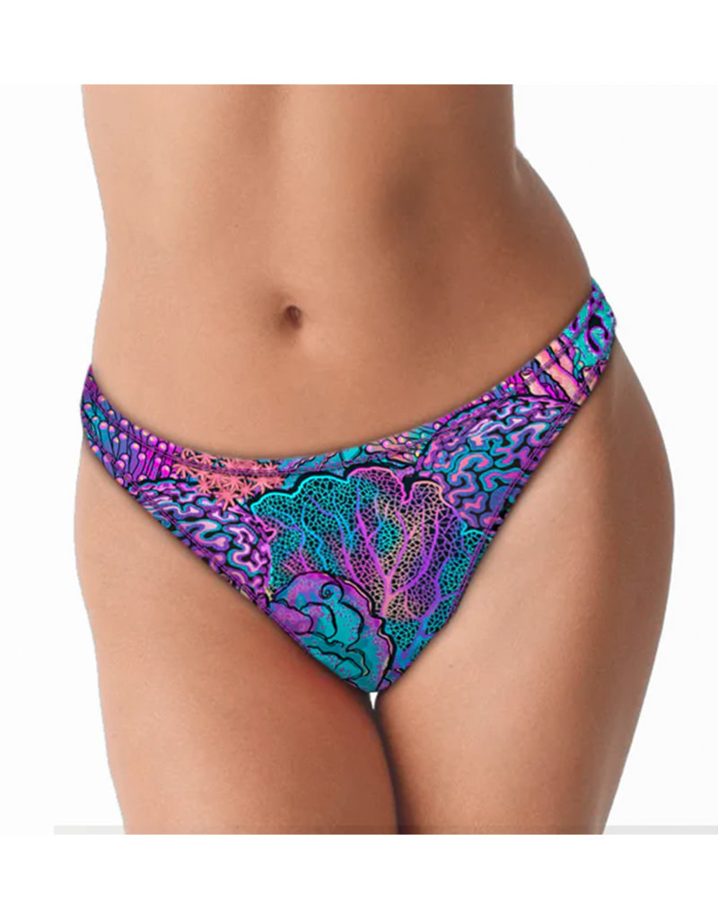Spacefish Army Spacefish Army Coral Kaleidoscope Cheeky Bikini Bottoms