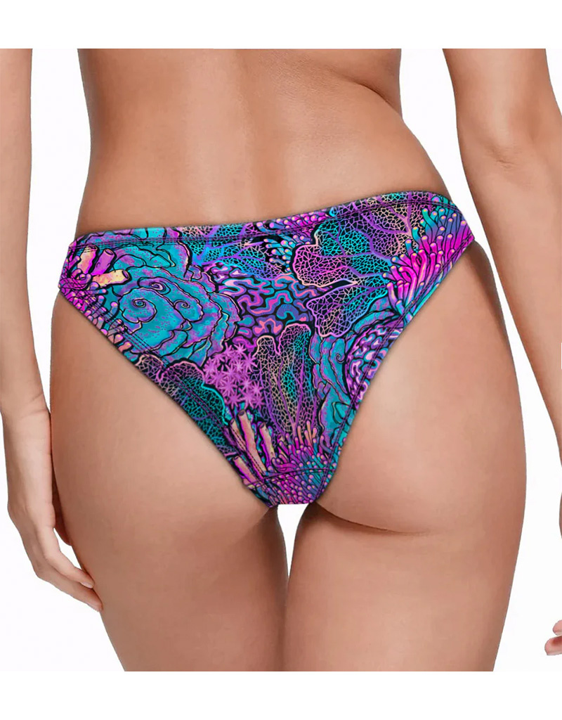 Spacefish Army Spacefish Army Coral Kaleidoscope Cheeky Bikini Bottoms