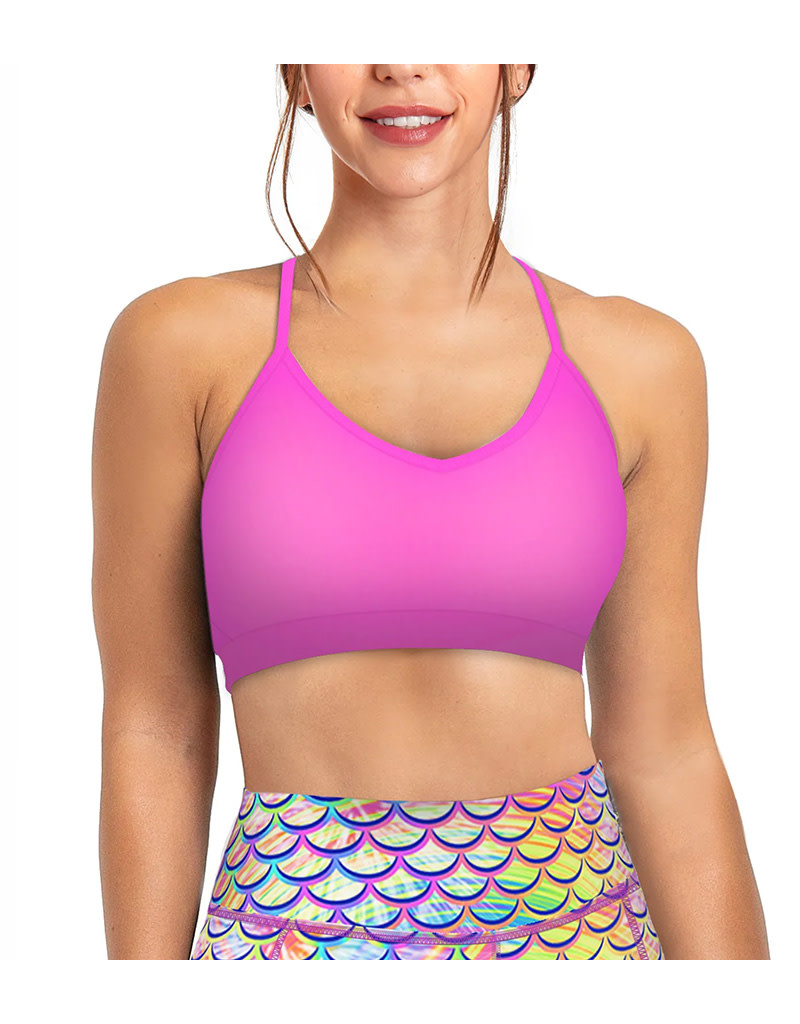 Spacefish Army Spacefish Army Sunset Pink Bikini Sports Bra