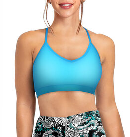 Spacefish Army Spacefish Army Bahama Blue Bikini Sports Bra