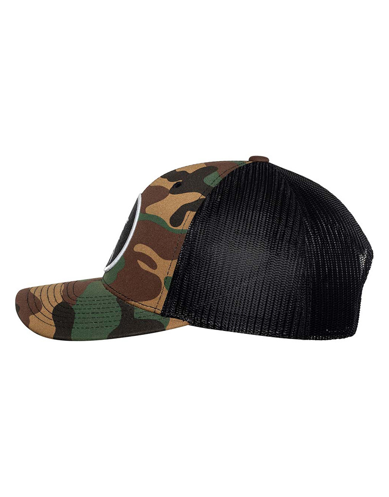 Born of Water Speared Trucker Circular Patch Hat