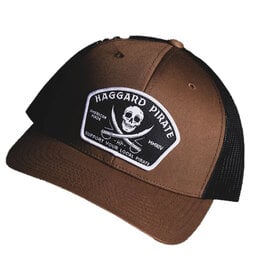 Haggard Pirate Haggard Pirate Jolly Roger Retro Trucker