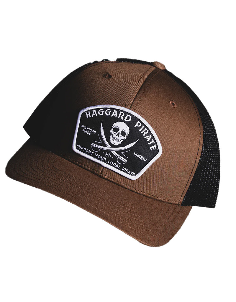 Haggard Pirate Haggard Pirate Jolly Roger Retro Trucker
