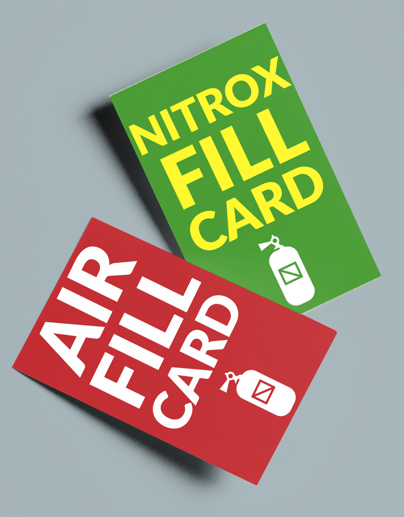 Force-E Scuba Centers Fill Card
