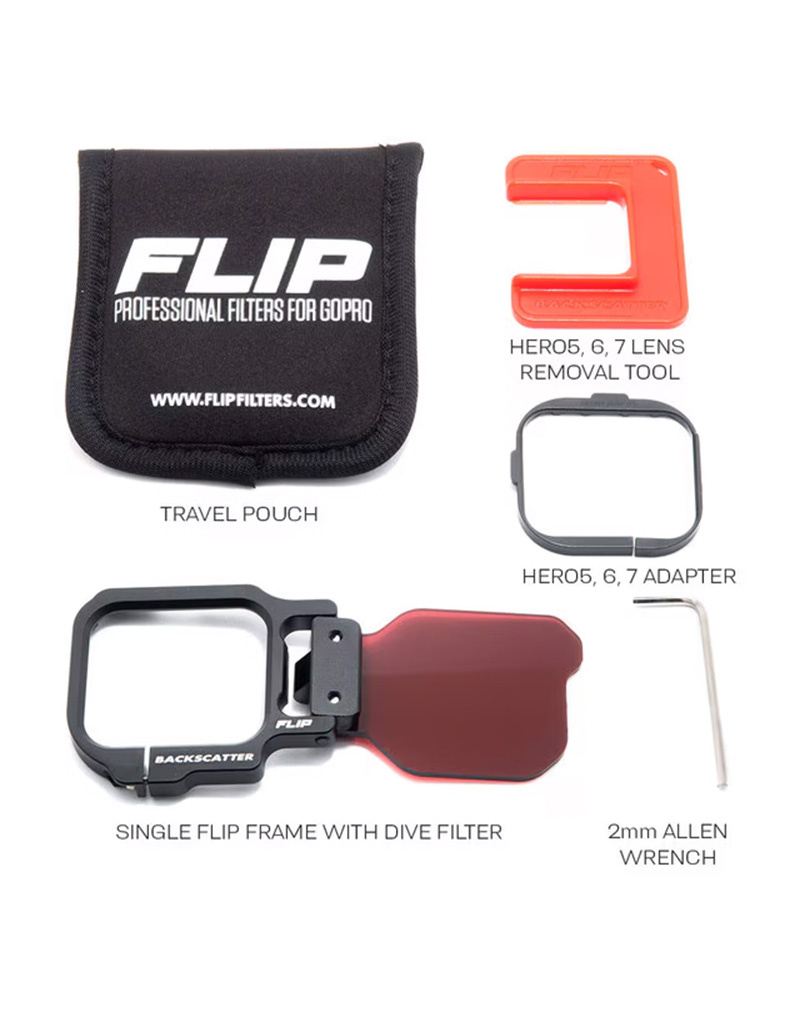 Backscatter Backscatter FLIP12 One Filter Kit with DIVE Filter for GoPro HERO
