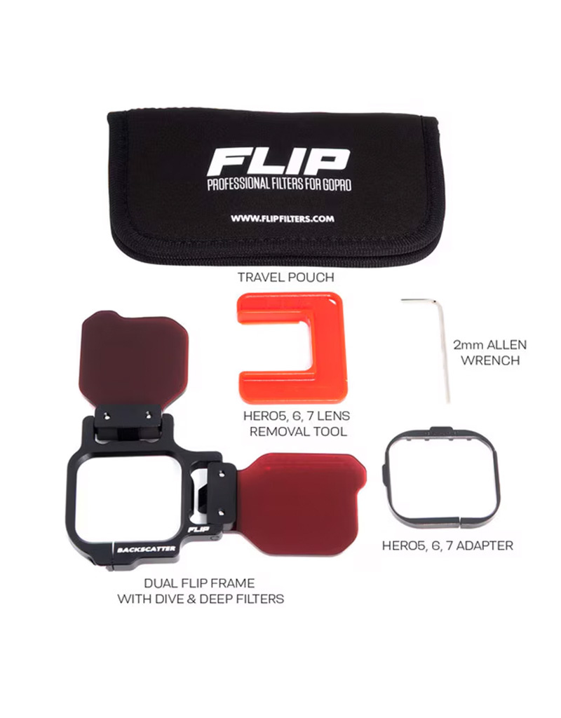 Backscatter Backscatter FLIP13 Two Filter Kit with DIVE & DEEP Filters for GoPro HERO