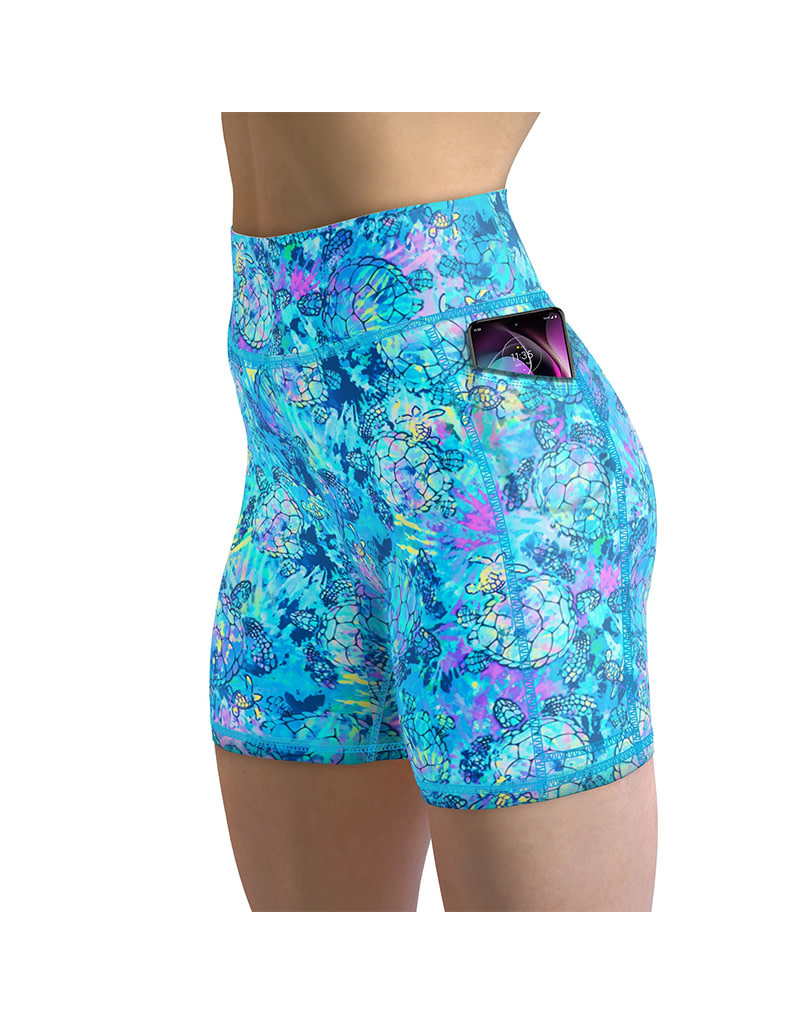 Spacefish Army Spacefish Army Eco-Friendly Turtle Tie Dye Shorts