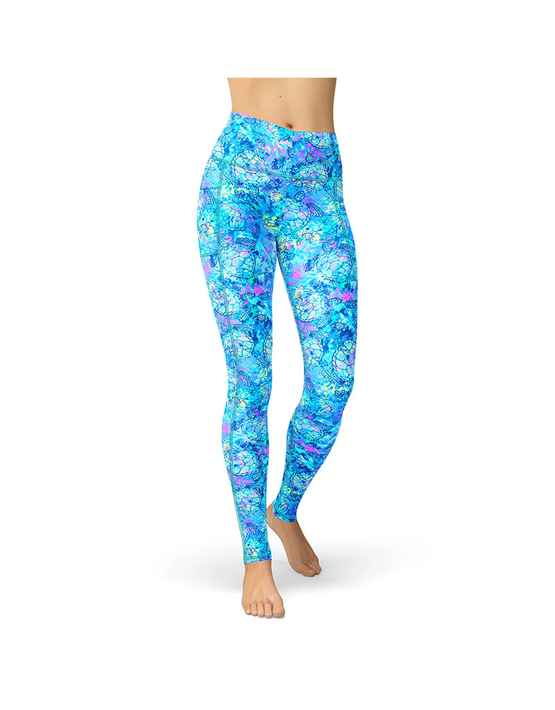 Spacefish Army Spacefish Army Eco-Friendly Turtle Tie Dye Contour Leggings