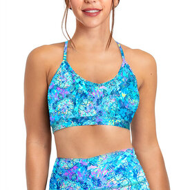 Spacefish Army Spacefish Army Eco-friendly Turtle Tie Dye Bikini Sports Bra  Hybrid