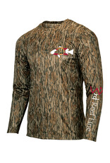 3rd ReefLine Mossy Oak Bottomland camo Performance Shirt with Florida Flag Diver Design