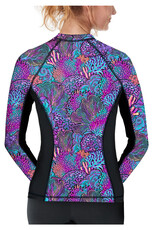Spacefish Army Spacefish Army Full Zip Up Coral Kaleidoscope Rashguard