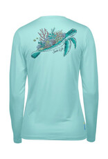 Saltlife LLC Salt Life Womens Performance Turtle Reef LS SLX