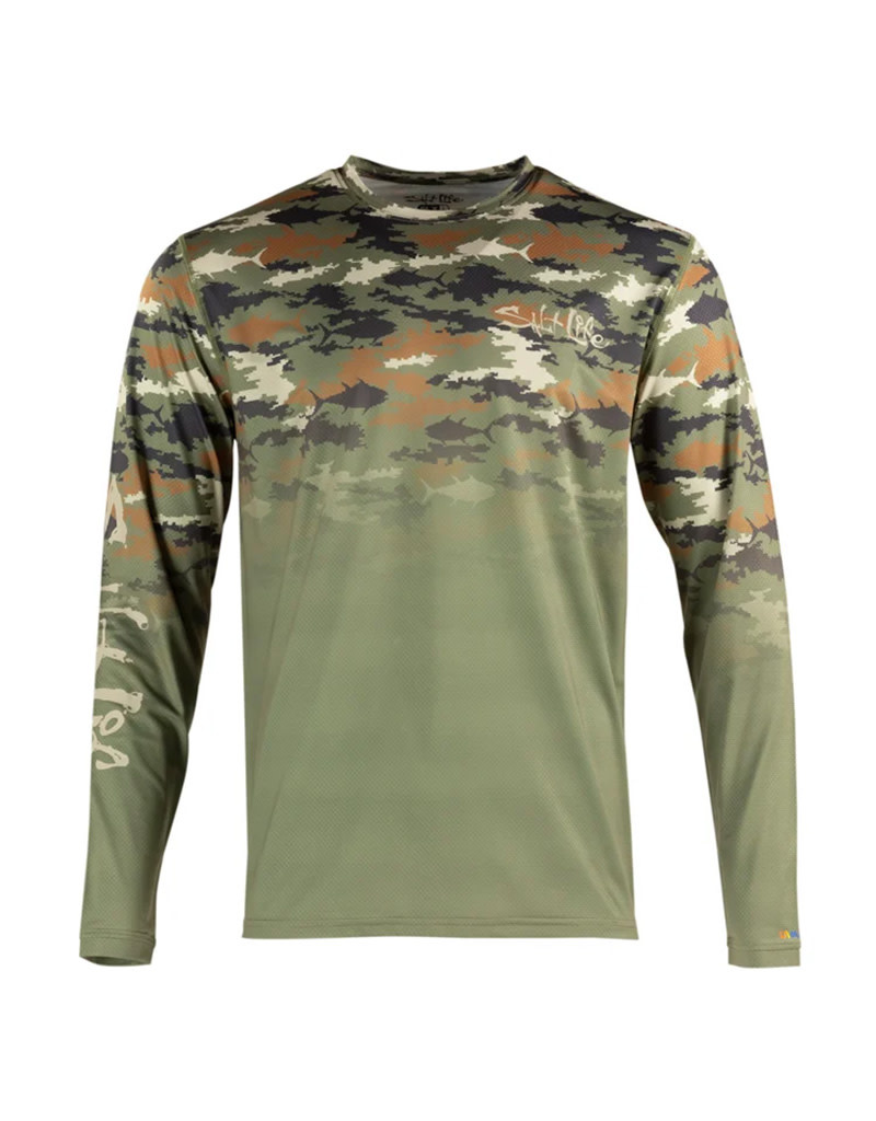 Saltlife LLC Salt Life Aquatic Journey Fade LS SLX